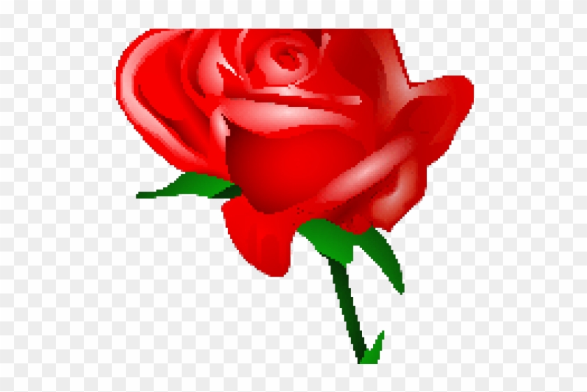 Red Rose Clipart Rad - Cartoon Red Rose Png #1730230