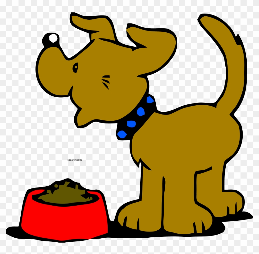 Goldenrod Color Dog Clipart Png - Dog Eating Cartoon Gif #1730237