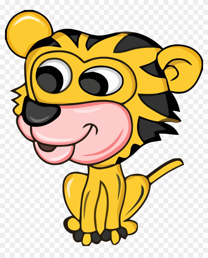 Goldenrod And Gray Color Cartonn Tigger Clipart - Cartoon #1730240