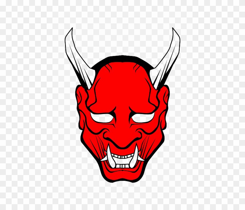Devil Face Png Picture - Oni Mask Png #1730250