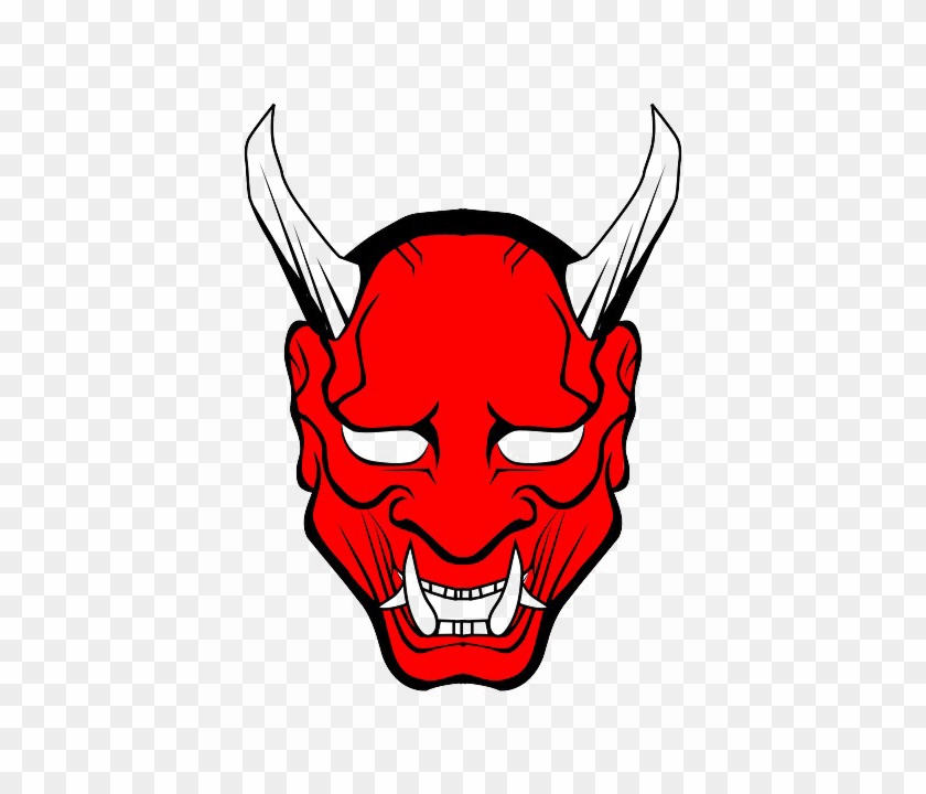 Devil Face Png Picture - Oni Mask Png #1730250