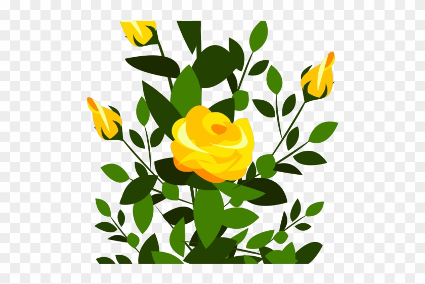 Yellow Rose Clipart Rose Plant - Yellow Roses Transparent Background #1730348