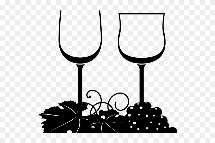 World Wide Web Clipart Wibe - Wine Glasses And Grapes Clipart #1730367