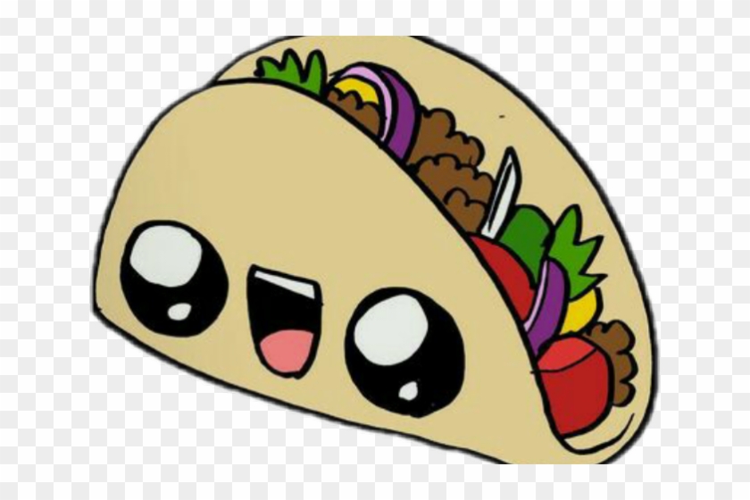 Drawn Tacos Kawai - Cute Food 365 Sketches #1730428