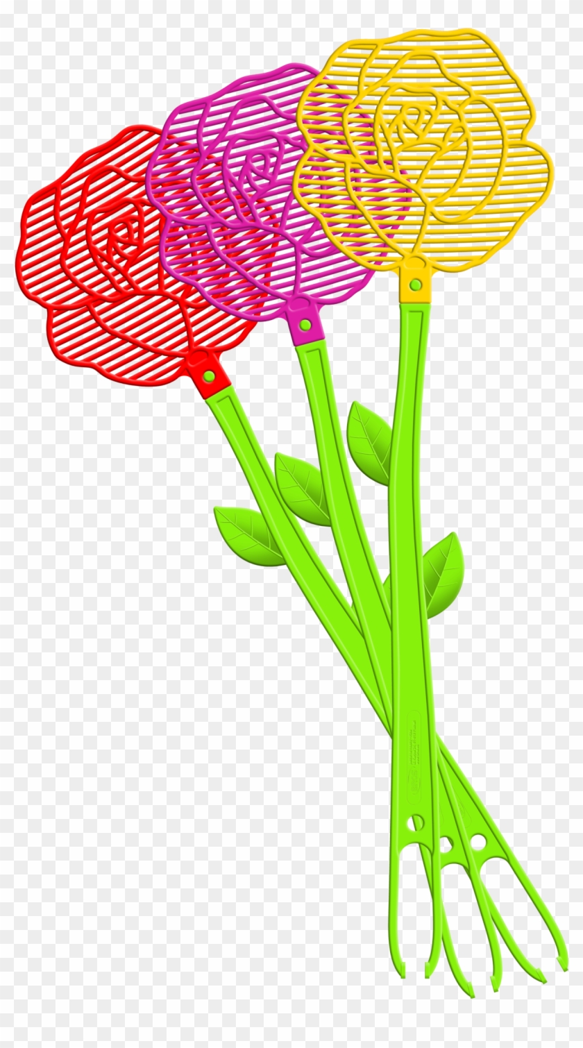 Bros Flower Fly Swatter - Fly Swatter Flower #1730488
