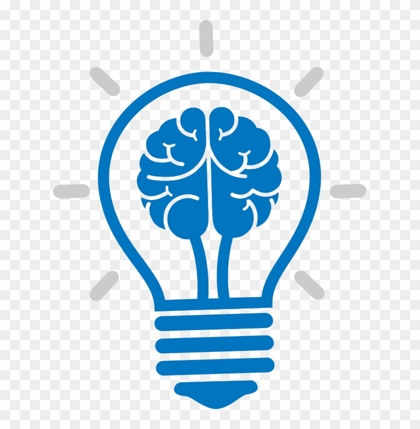 Light Brain Incandescent Bulb Cartoon Icon Clipart - Brain Idea Icon Png #1730538