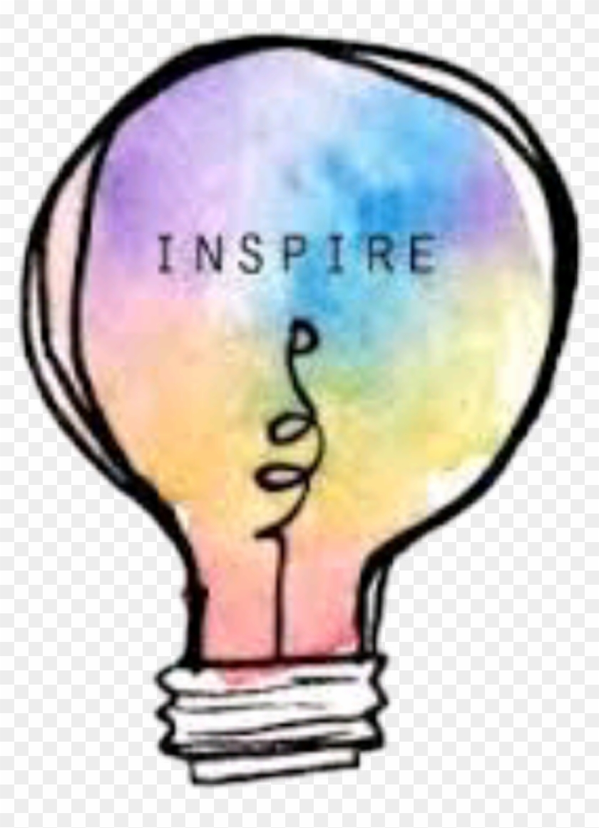 #inspire #inspiration #foco #colors #acuarela #fretoedit - Inspire Light Bulb #1730540