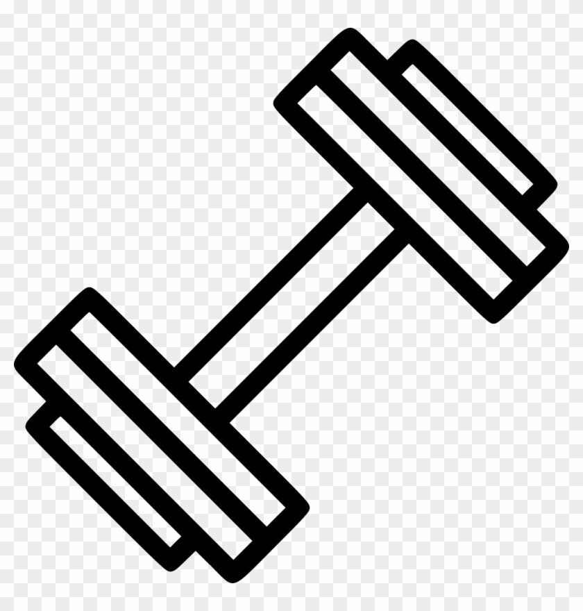Dumbbell Barbell Sport Gym Svg Png Icon - Dumbbell Icon Transparent #1730741