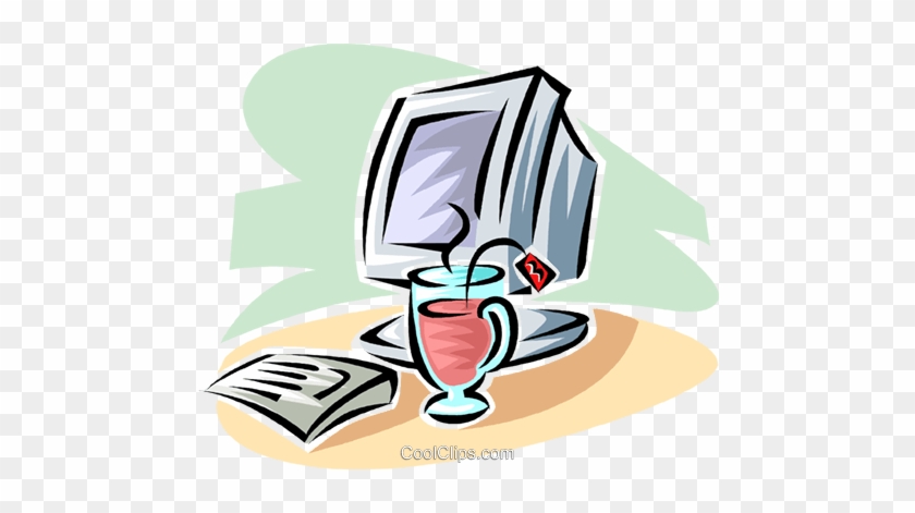 Cup Of Tea Beside A Computer Monitor Royalty Free Vector - Cup Of Tea Beside A Computer Monitor Royalty Free Vector #1730906 Cup Of Tea Beside A Computer Monitor Royalty Free Vector - Cup Of Tea Beside A Computer Monitor Royalty Free Vector #1730906