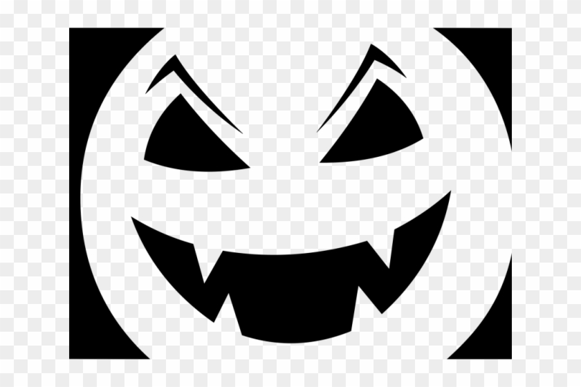 Evil Clipart Jack O Lantern - Pumpkin Scary Face Stencil #1730970