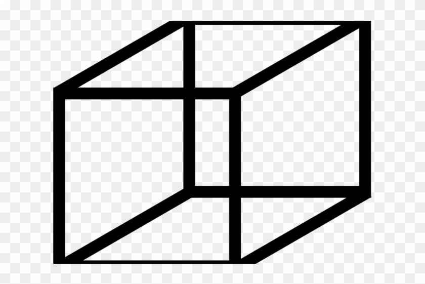 Cube Clipart Geometry Shape - Cube Shape Outline #1730973