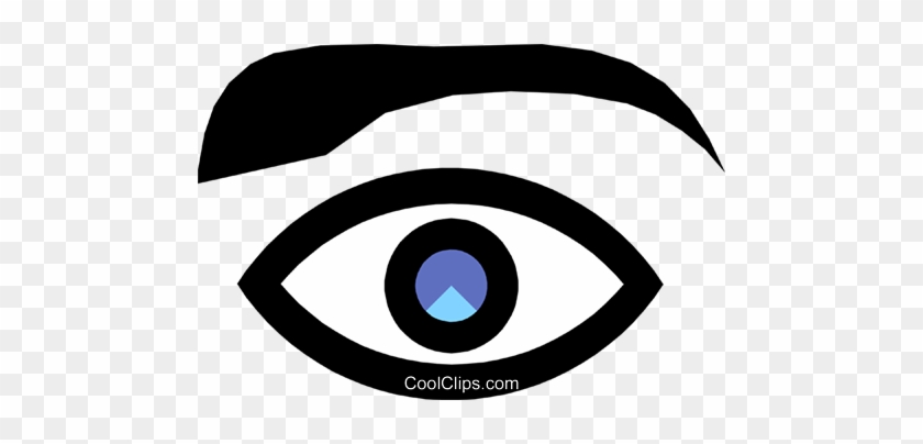 Symbol Of An Eye Royalty Free Vector Clip Art Illustration - Simple Eye #1731051