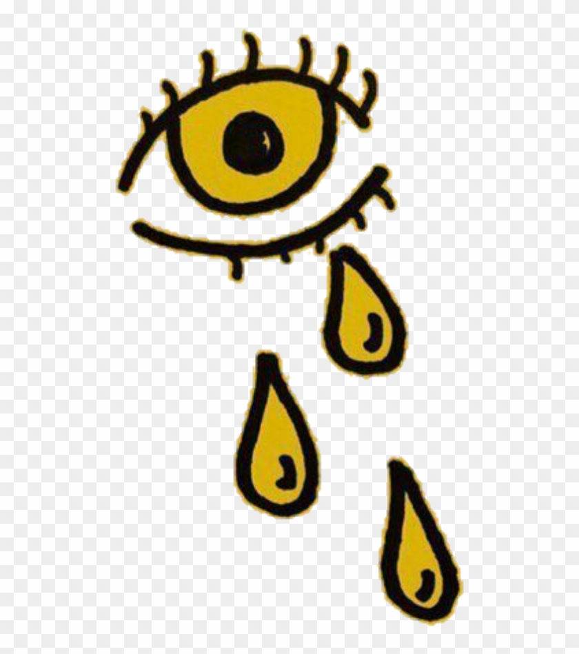 #yellow #amarillo #aesthetic #random #eye #ojo #crying - Yellow Aesthetic Tumblr Transparent #1731053