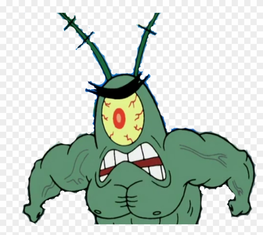 Memei Made A Png Of Buff Plankton, Feel Free To Use - Plankton Angry #1731235