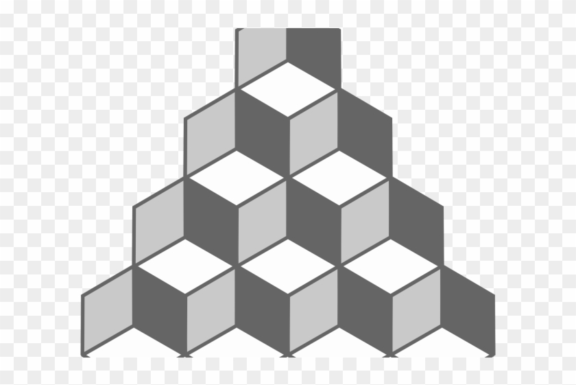 Illusion Clipart Cube - Necker Cube Optical Illusion #1731366