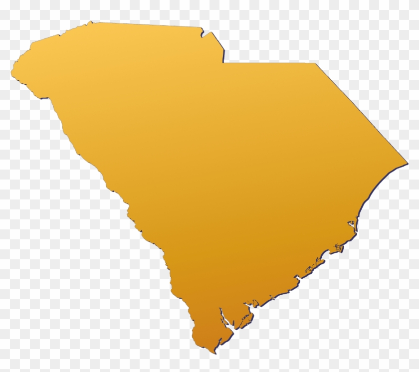 Sc Silhouette Map - South Carolina Silhouette #1731473