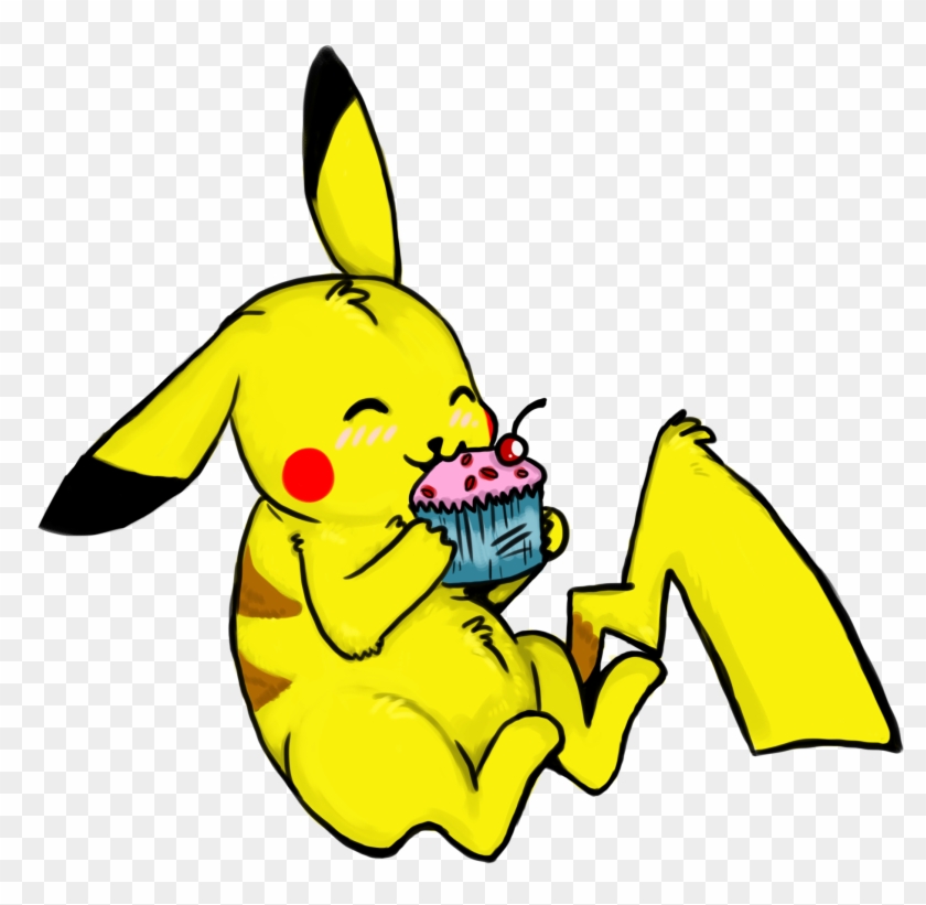 2262 X 2278 1 - Pikachu Eating A Cupcake #1731500
