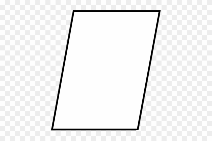Parallelogram Png - White Trapezoid No Background #1731544