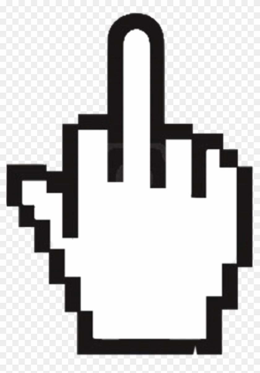 #fuckyou #middle Finger #pixelart This Is To All The - Middle Finger Cursor Png #1731586