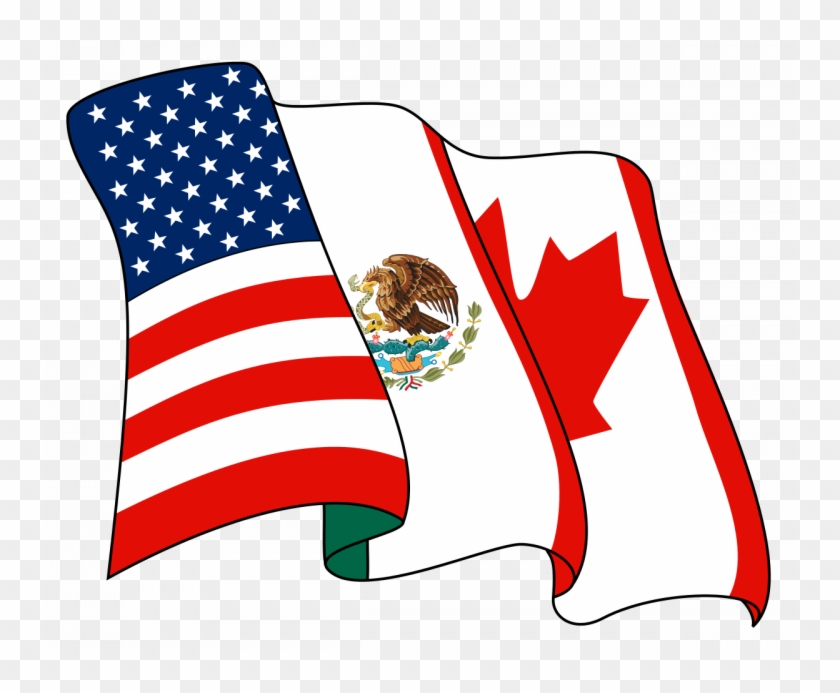 Talks Between The United States And Mexico Over The - Us Canada Mexico Flag #1731618