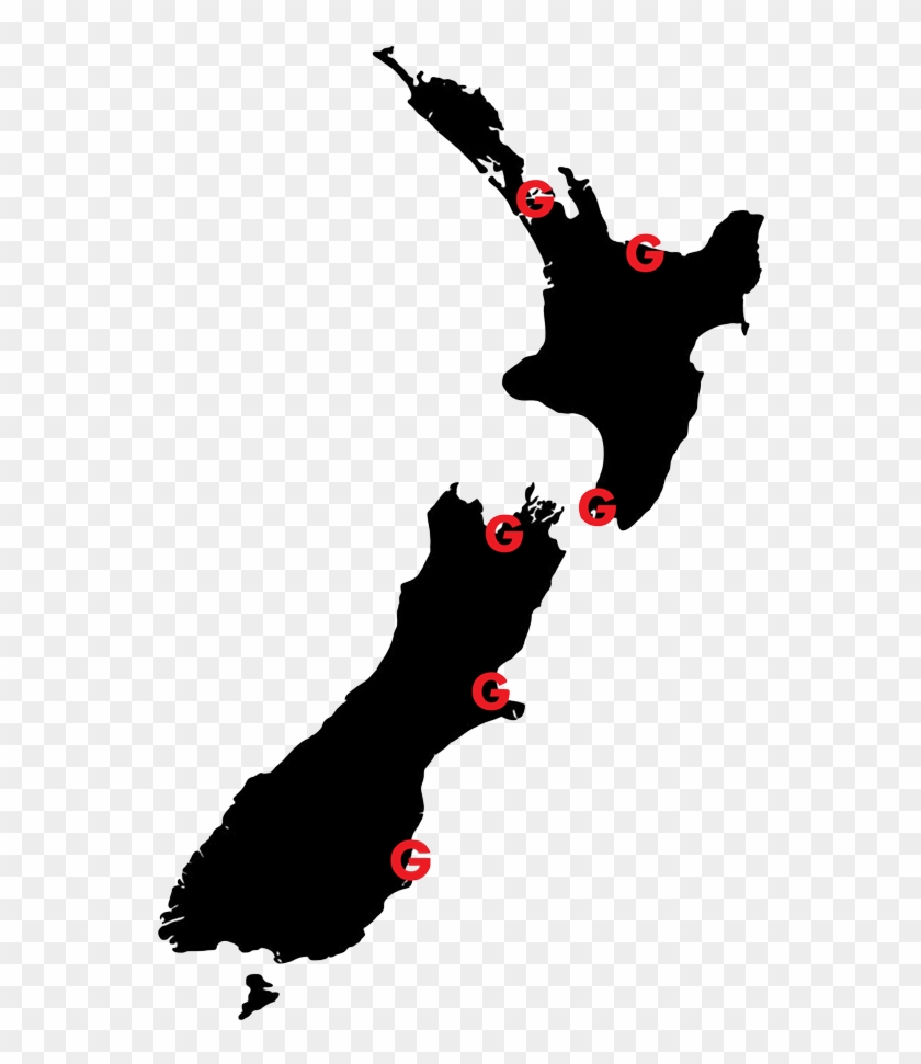 Locations Around New Zealand Goleman Group - Ireland And New Zealand #1731647