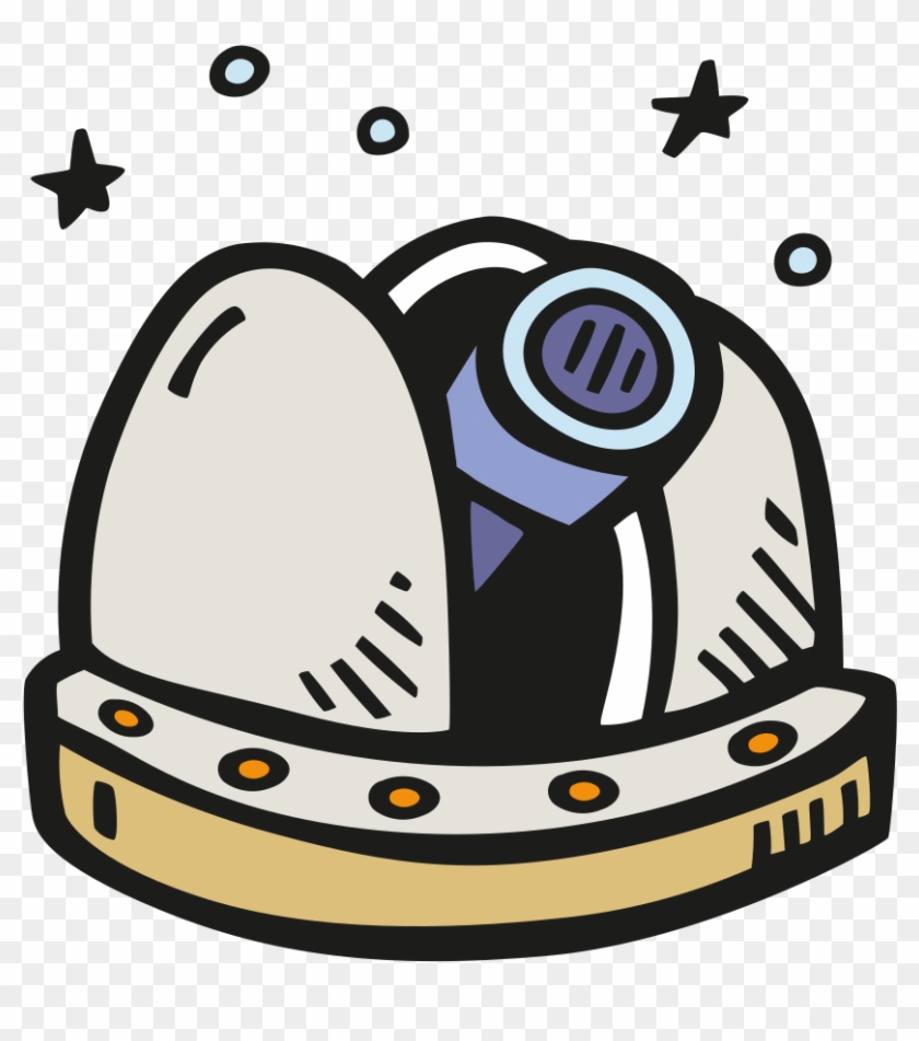 Space Observatory Icon - Dibujo De Observatorio #1731759