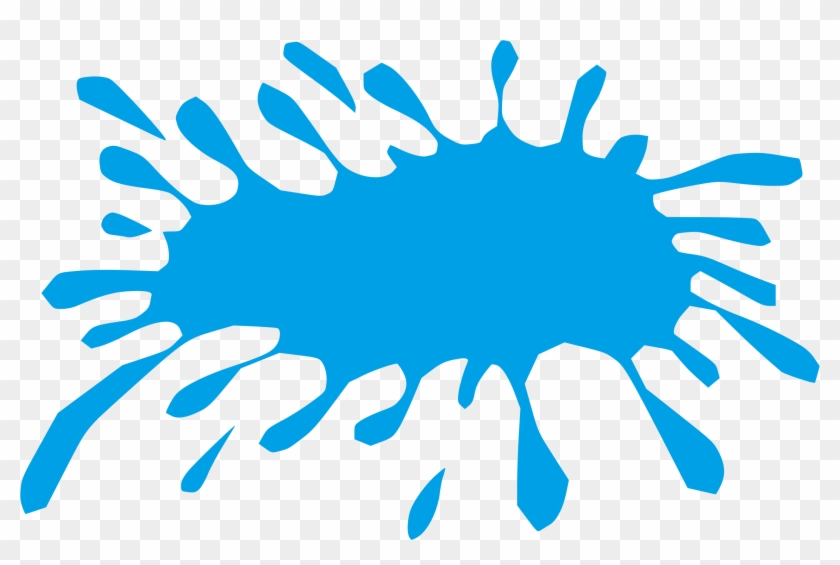 Slime Clipart Paint Splotch - Blue Splat Png #1731913