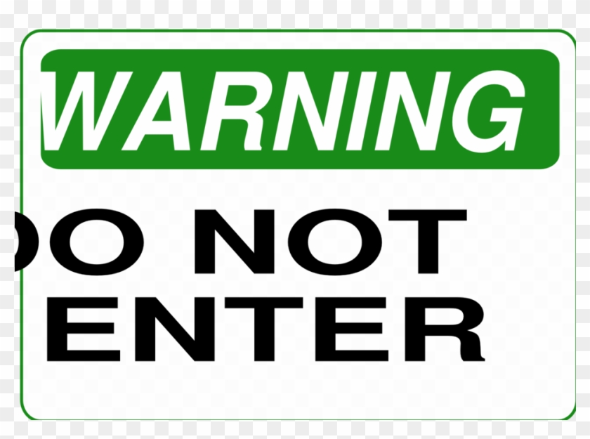Do Not Enter - Oval #1731977