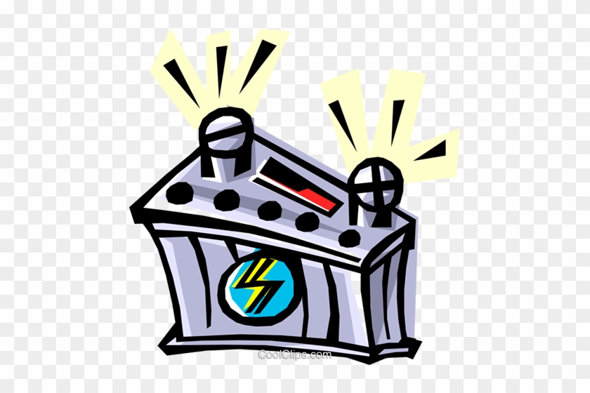 Battery Clipart 12 Volt - Car Battery Charger Cartoon #1731983