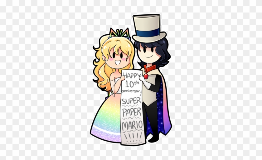 Happy 10th Anniversary To My Absolute Favorite Game - Super Paper Mario Count Bleck And Tippi #1732071