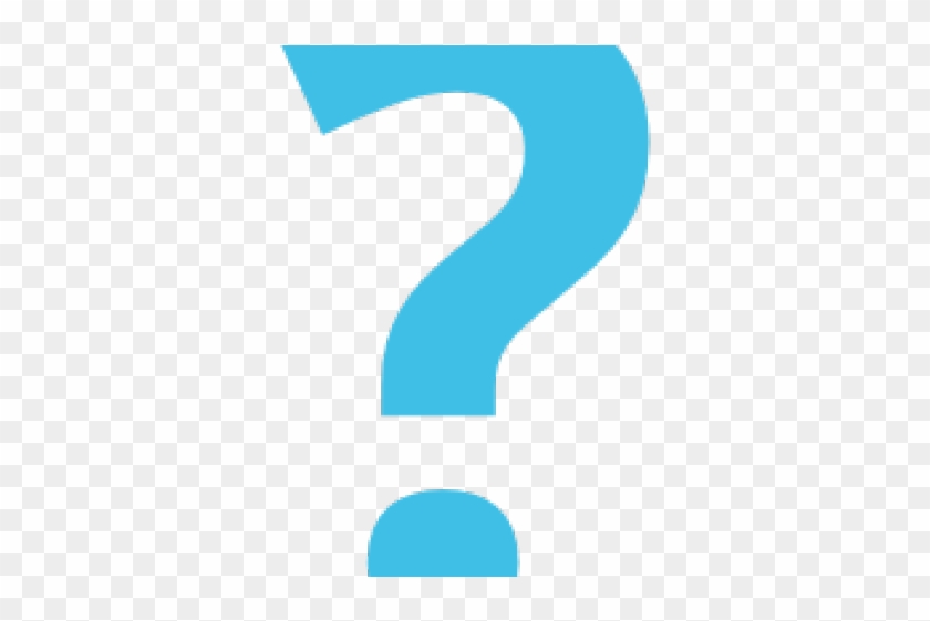 Question Mark Clipart Transparent Background - Blue Question Mark Emoji #1732129