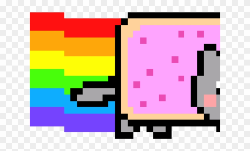 Nyan Cat Clipart - 8 Bit Nyan Cat #1732135