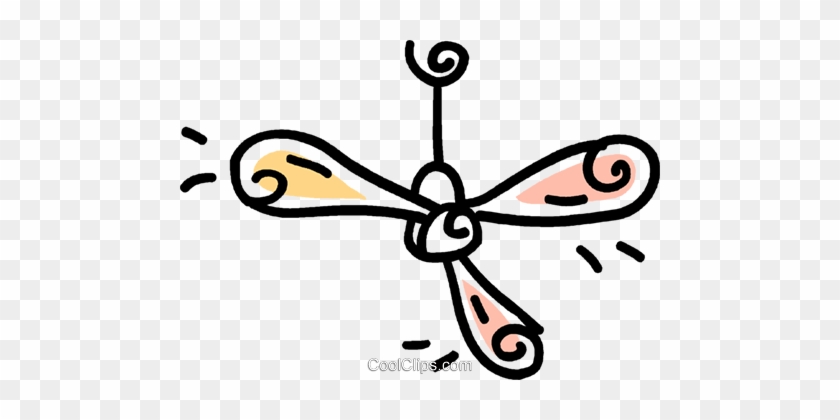 Ceiling Fan Royalty Free Vector Clip Art Illustration - Ceiling Fan Royalty Free Vector Clip Art Illustration #1732151