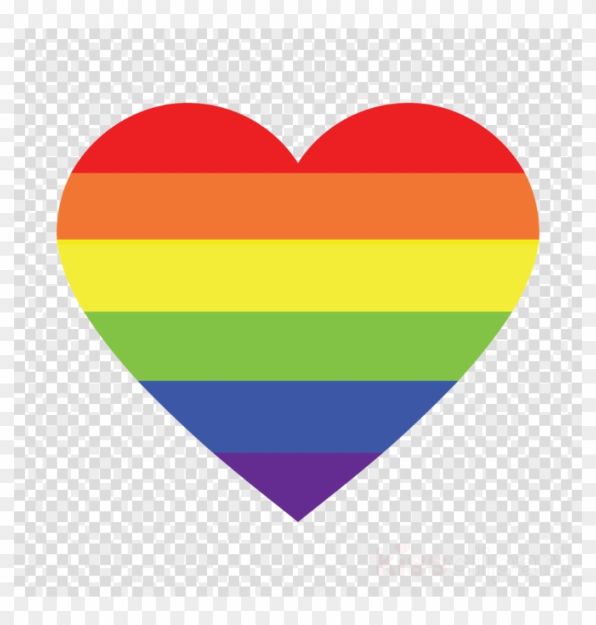 Rainbow Flag Clipart Rainbow Flag Lgbt - Black Heart With Transparent Background #1732287