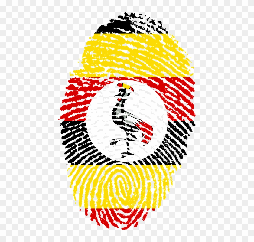 Uganda, Flag, Fingerprint, Country, Pride, Identity - Ugandan Flag #1732290