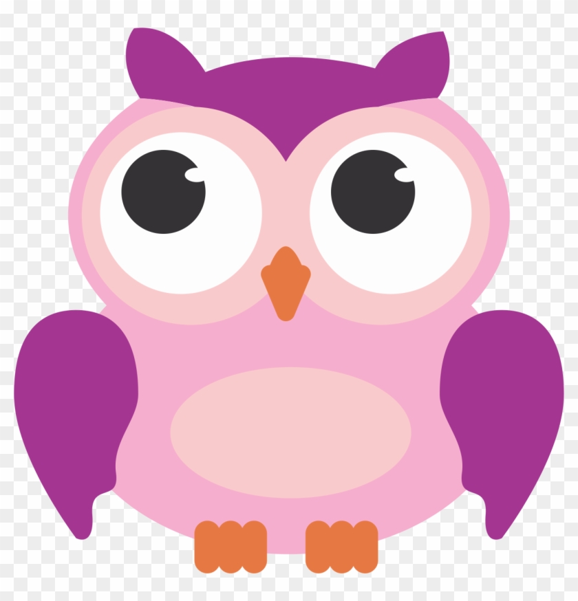 Baby Blue Owl Clip Art - Pink Owl Animation #1732299