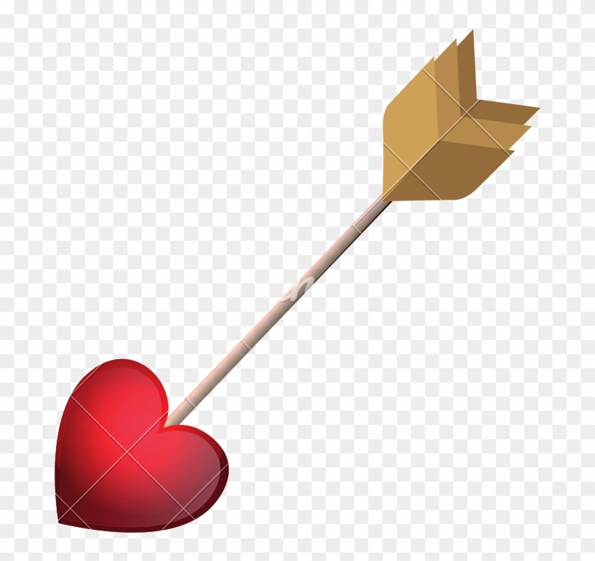 Isolated Cupid Arrow - Heart #1732329