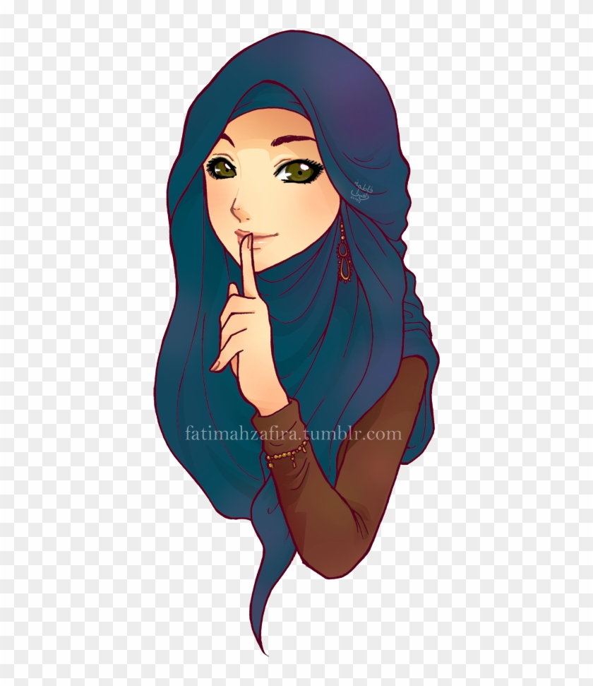 Clipart A Simple Gift For My Lovely Friend - Hijab Cartoon Girl #1732439