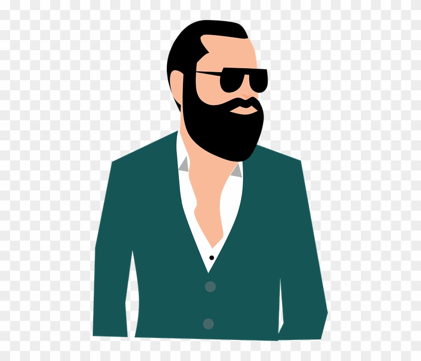 Portrait, Adult, People, Man, Beard, Boldness, Business - Cartoon People #262471