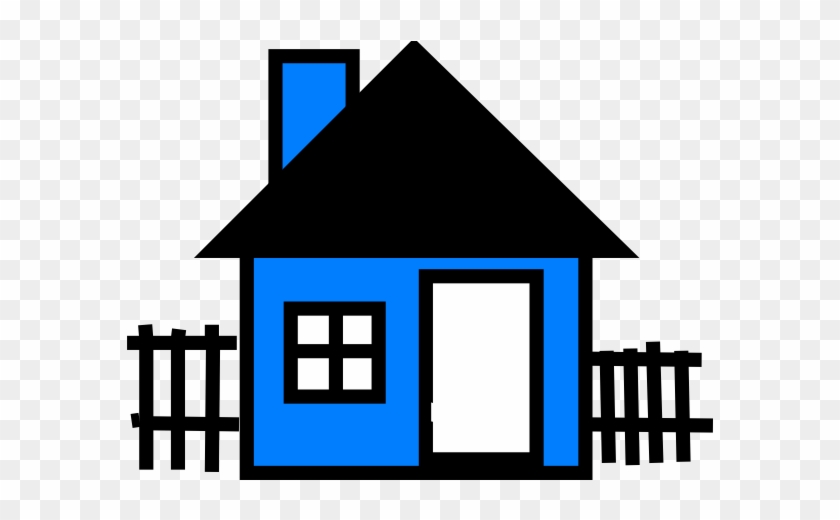 Blue House Clip Art - House Clip Art #262543