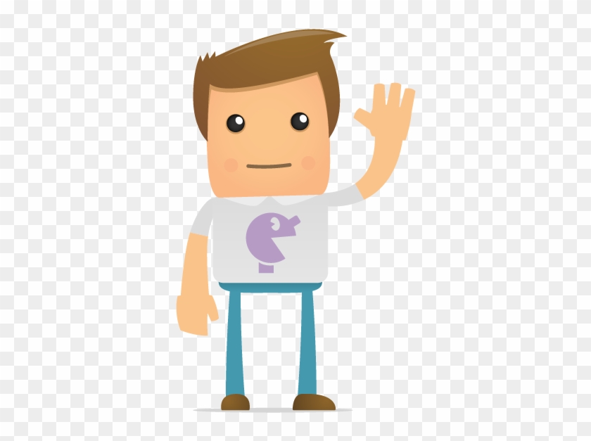 Meppy Cartoon Man Wave 1 - Person Cartoon Png #262556