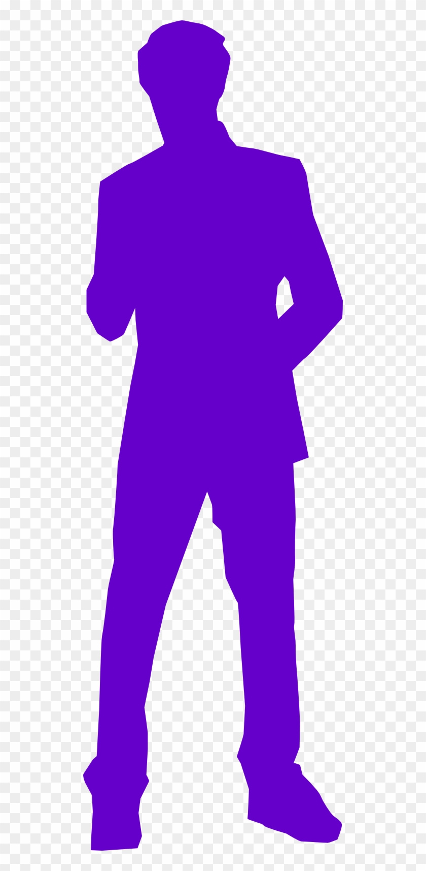 Man In A Suit - Purple Man Silhouette #262566