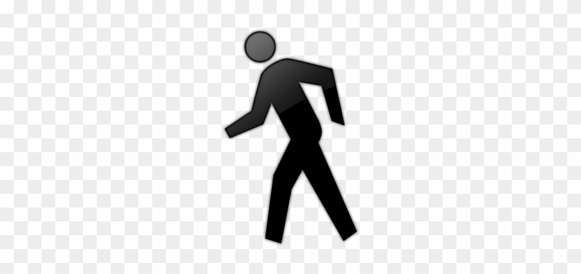 Pix For Person Walking Clipart - Pedestrian Crossing Sign Transparent #262577