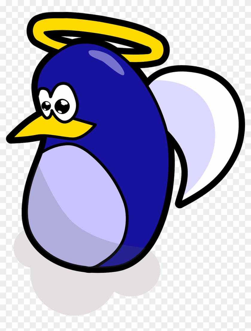 Free Vector Angel Penguin Clip Art - Penguin Clip Art #262652