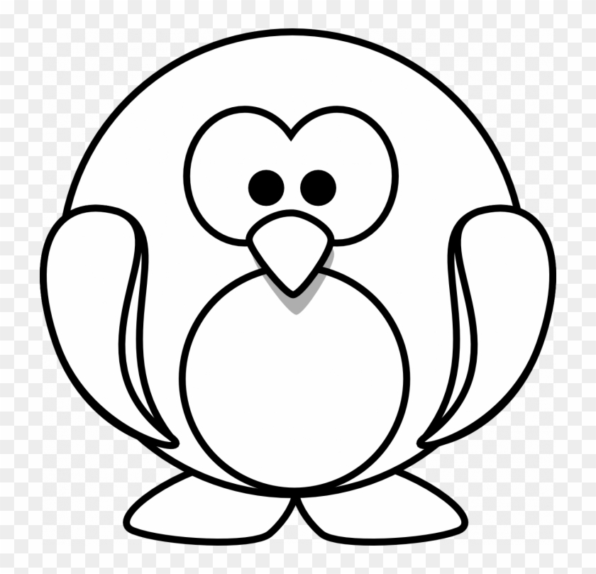 Cute Penguins Coloring Clip Art Cartoon Baby Clipart - Penguin Coloring Pages #262659