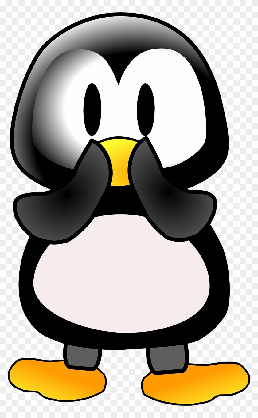 Shy Penguin Clip Art - Oh No Penguin Card #262693