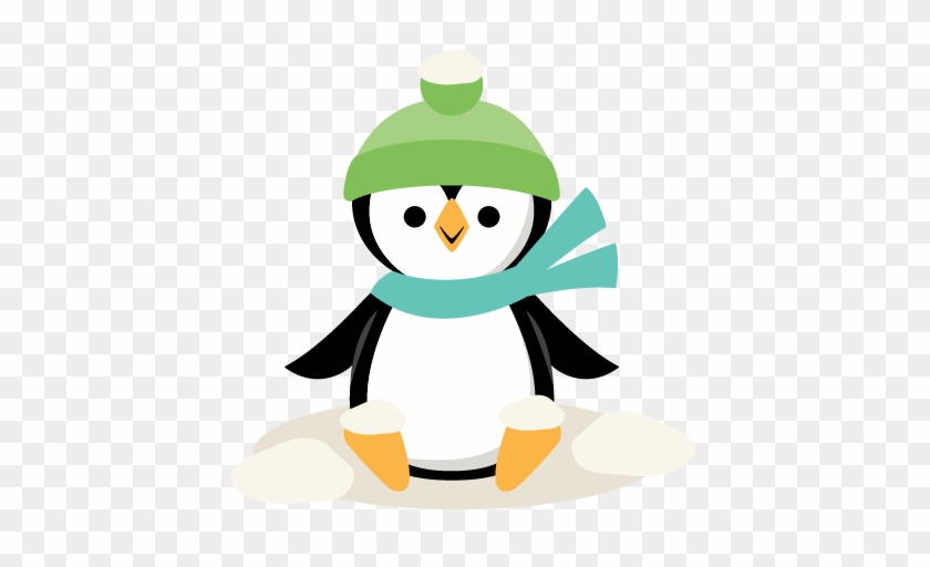 Winter Christmas Penguin Svg Scrapbook Cut File Cute Cricut Free Transparent Png Clipart Images Download