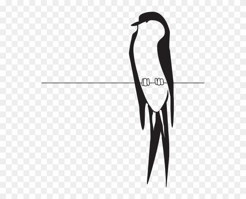 Wire Clipart Bird On Wire - Bird On A Wire Svg #262742