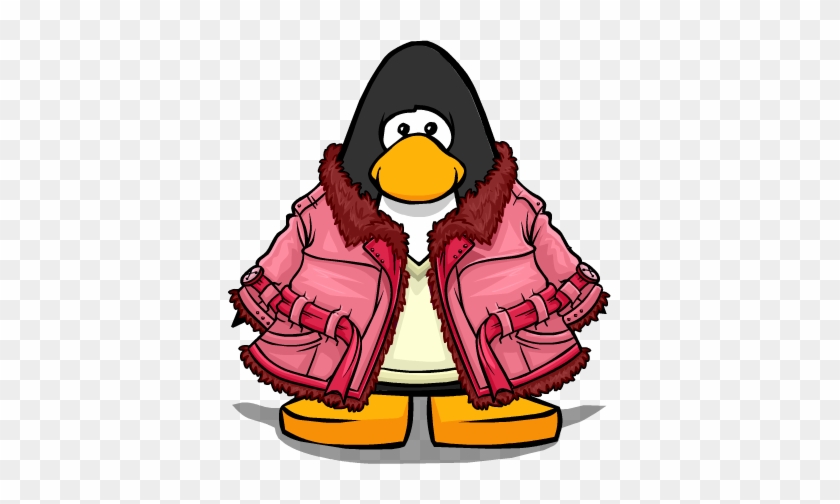 Pink Winter Coat From A Player Card - Penguin In A Coat #262760