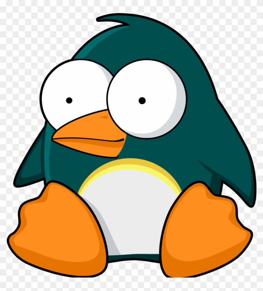 Green Border Clipart - Funny Cartoon Penguin #262777